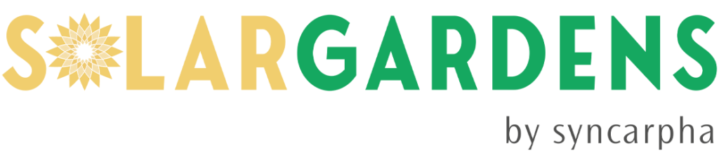 SolarGardens Transparent Logo Yellow Green