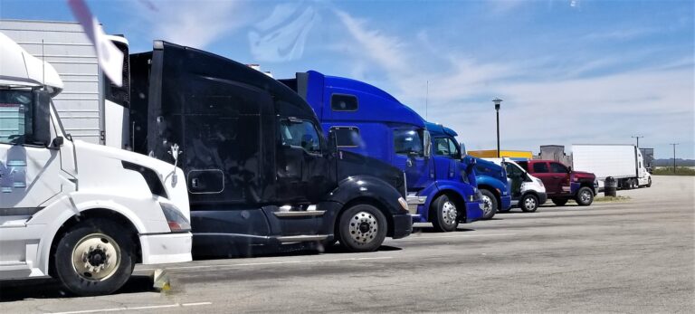 Trucking! Trucks in a Row!