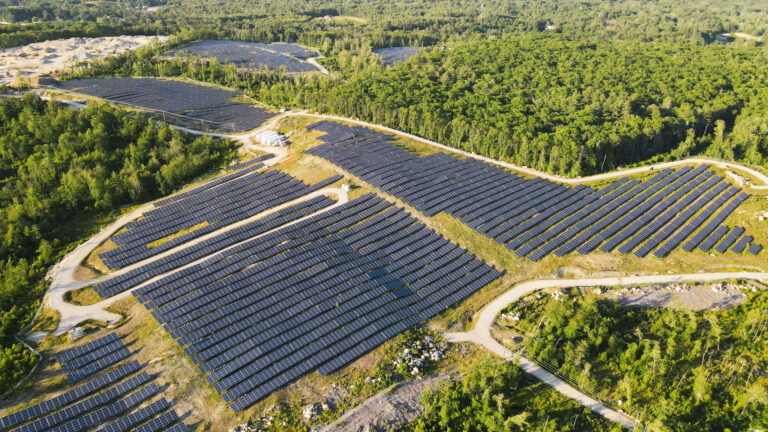 Solar Gardens Community Solar project connected with National Grid in Northbridge, Massachusetts