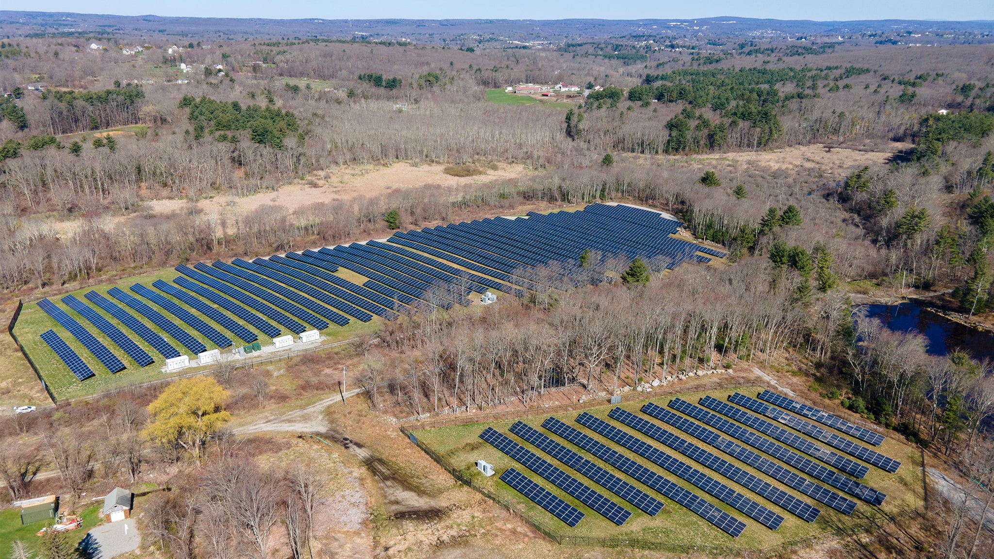 Millbury Massachusetts Community Solar Garden - Syncarpha Solar Gardens - 2