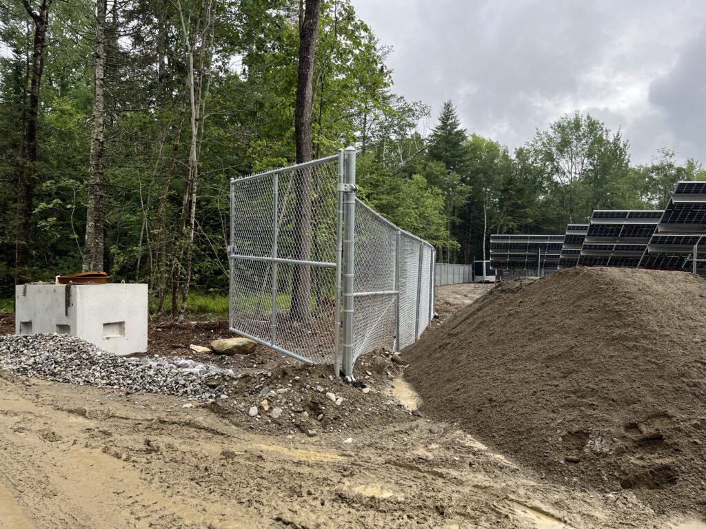 Belfast Maine Community Solar Project under construction with Syncarpha - 5